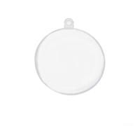 Bola de Navidad transparente grande de 16 cm para decoración del hogar (11
