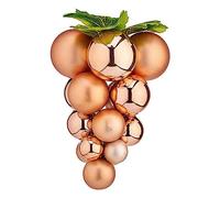 Bola de Navidad Uvas Cobre Plástico 19 x 28 x 19 cm