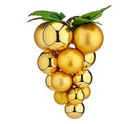 Bola de Navidad Uvas Dorado Plástico