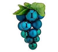Bola de Navidad Uvas Pequeño Azul Plástico 14 x 14 x 25 cm