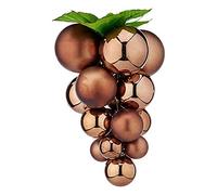 Bola de Navidad Uvas Pequeño Marrón Plástico 14 x 14 x 25 cm
