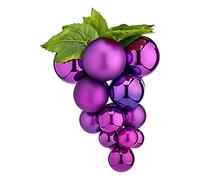 Bola de Navidad Uvas Pequeño Morado Plástico 18 x 24 x 18 cm