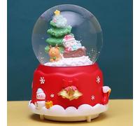 Bola De Nieve con Agitador Manual Y Paisaje Invernal En Miniatura Su Interior Decoracion Mesa(G)