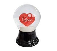 Bola de Nieve de Cristal auténtico, Casi como la Nieve, diseño de corazón Love 8 cm