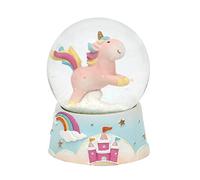 Bola de nieve de decoración con unicornio, tamaño y color a elegir en el menú desplegable, Kugel Ø 6,5 cm, Rosa Einhorn