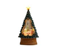 Bola de nieve de Navidad | temporizador de música USB | globo de decoración navideña iluminado de 26 cm | Farolillo de agua giratorio para salón, dormitorio, repisa de la chimenea, alféizar de la