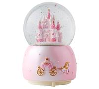 Bola de nieve musical musical para niños Castillo giratorio: globo de nieve con luces LED que cambian de color - bola de nieve musical como cumpleaños para niños niñas bebés