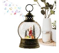 Bola De Nieve Musical - Pieza De Decoración De Vacaciones, Pantalla Festiva De ABS, Bola De Nieve Musical De Escritorio Con Alimentación USB O Batería Ofreciendo Ocho Canciones Integradas Creando