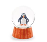 Bola de Nieve Pingüino Jorge Thunder, 6,5 cm, Gris, Accesorio Decorativo, Bola de Cristal con Purpurina, Idea de Regalo para amistades, 62462