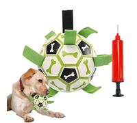 Bola de Perro con Etiquetas, Pelota de fútbol para Perros, Tug Portable DOGN DE DE Guerra | Buster de aburrimiento al Aire Libre, Mrencion de Cachorro, Juguete de Agua Indestructible para