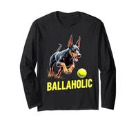 Bola de persecución Divertida de Perro Doberman Pinscher Ballaholic Manga Larga