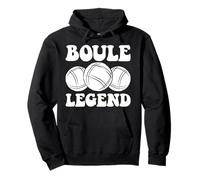 Bola De Petanca De La Leyenda De Boule Bola Objetivo para Sudadera con Capucha