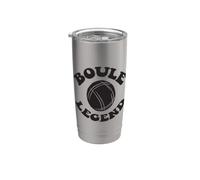 Bola De Petanca De La Leyenda De Boule Bola Objetivo Para Vaso térmico de acero inoxidable de doble pared