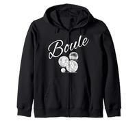 Bola de petanca para bouler con bolas de petanca. Sudadera con Capucha