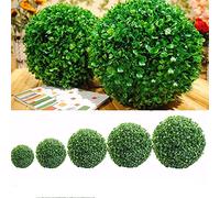 Bola de Plantas Artificiales Verdes - Boj Topiario, Plástico, Decoración del Hogar, Exterior, Boda, Fiesta