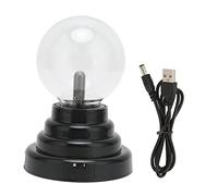 Bola de plasma, 3 pulgadas, nebulosa, rayo de trueno, globo de plasma sensible al tacto y al sonido, para fiestas, decoraciones, accesorios, niños, dormitorio, hogar (3 pulgadas)