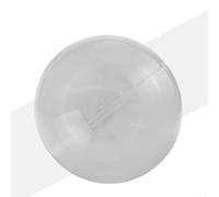 Bola de plástico transparente plana con fuerte sellado y diseño de dos hemisferios para colgar en el árbol de Navidad (20 cm)