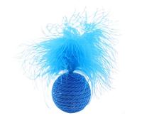 Bola de plumas para gatos, pelota de juguete para gatos con plumas | Juguete de entrenamiento para gatitos - Cat Ball Kittens Juguetes de entrenamiento para ejercicio Caza de entretenimiento