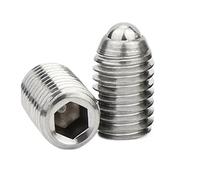 Bola de posicionamiento de bola ondulada de acero inoxidable 304 M3 M4 M5 M6 M8 M10 M12 M16, bola de resorte de bola de acero, émbolo fijo(M4x20-5PCS)