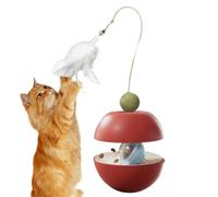 Bola de Premios para Gatos | Interactivo, con Movimiento automático no electrónico,Dispensador Interactivo de golosinas para Gatos | para Alivio del aburrimiento, Comida Lenta, hogar y