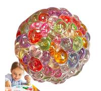 Bola de Prensa Suave, Juguete sensorial antiestrés, de 2,05 Pulgadas con Mango Texturizado, Material elástico, del Estado de ánimo con un diseño Brillante, Juguete para jou