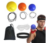 Bola de punzonado de reflejo con diadema | Bola de reflejo para niños - Equipo de boxeo para niños Bóxers Herramienta de entrenamiento divertido para el hogar