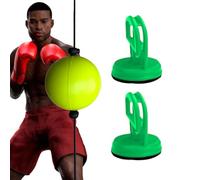 Bola de reflejo de boxeo, bola de reflejo de perforación colgante | Bola de velocidad de perforación de doble extremo con ventosa, para entrenamiento de reacción y coordinación -mano