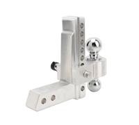 Bola de Remolque con Enganche de Bola, Enganche de Bicicleta de Metal para Remolques de Bicicletas, para Enganche de Remolque Doble de 2-5/16 Pulgadas y Receptor de 2 Pulgadas,