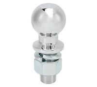 Bola de Remolque de 6000 Lb Bolas de Remolque, Bola de Enganche de Remolque de Hierro de 2 Pulgadas con Vástago de 1 X 2 1/8 Pulgadas, Tuercas Hexagonales y Arandelas de Bloqueo