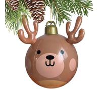 Bola de reno hinchable navideña, bolas de Navidad hinchables gigantes, decoración de obras festivas de gran tamaño, de vacaciones al aire libre, decoración de temporada, para escuela