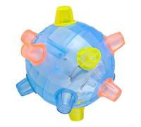 Bola de rodadura activa, bola de activación de salto para perros 4.7x4.7 pulgadas de iluminación de iluminación con música suave rolling activo para juguetes para perros interactivos sin batería