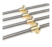 Bola De Rodamiento De Movimiento Lineal 1 Uds T10 tornillo de avance con tuerca cobre, longitud 100mm-1000mm 10mm paso 2mm for impresora 3D(300MM)