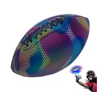 Bola de rugby fluorescente - Bright Football, Juegos nocturnos reflectantes | Pelota de entrenamiento PU, pelota deportiva al aire libre para jóvenes y adultos, para acampar juegos para el t