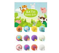 Bola de Sal para Baño - 12 Unidades Limpiador Corporal Relajante - Bolas de Ducha con Incluido | para Niños y Niñas Regalo Viaje Bañera