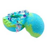 Bola de sal para ducha,Gadget limpiador corporal de burbujas finas - Pulsera incluida bola de sal baño,para jóvenes chicos niñas adolescentes cumpleaños casa viaje baño dormitorio