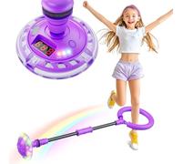 Bola de Salto de Tobillo Juguete Niña 6 7 8 9 10 11 Años Recargable Skip It Luminoso Regalos Juegos Niñas Bola Saltarina Para Niños con Conteo de Vueltas Conteo de Calorías Conteo de Tiempo Violeta