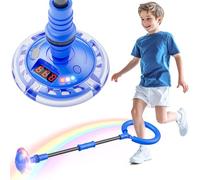 Bola de Salto de Tobillo Juguete Niño 6 7 8 9 10 11 Años Recargable Skip It Luminoso Regalos Niños Juegos Niños Bola Saltarina para Niños con Conteo de Vueltas Conteo de Calorías Conteo de Tiempo Azul