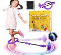 Bola de Salto de Tobillo, Plegable Anillo de Salto Intermitente Ankle Skip Ball Juguetes para Niñas Colorida Anillo de Salto de Tobillo Saltador para Niños Niñas de 6, 7, 8, 9 Años de Edad