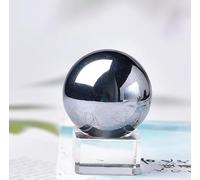 Bola De Terahercios Natural De 40mm,Cristal Mineral,Espécimen Mineral,Bola De Masaje Para El Cuidado De La Salud,Decoración Del Hogar,Piedra Energética,Colección Con Base,Terahercios Naturales