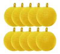 Bola de trampa para moscas 10pcs 3.27 pulgadas Catcher de mosca colgante impermeable con atrayente adhesivo, trampas al aire libre resistentes al sol para jardín, granja, huerto, patio, mercado