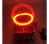Bola de transmisión de anillo de plasma, esfera de vidrio de neodimio, excitador de plasma de circuito toroidal para decoración de fiestas, actividades al aire libre, señal de advertencia con luz