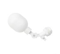 Bola de válvula flotante de plástico ajustable para acuarios con montaje lateral o superior, control de nivel de agua flexible de 1/4 pulgadas, compatibilidad de tubo OD de 1.8 pulgadas, material PP