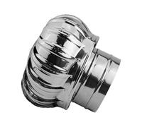 Bola de viento de acero inoxidable de 110/150/200 mm, con ventilación para campana de cocina y tubos de ventilación, grado industrial (150 mm)