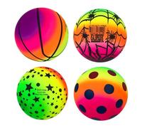 Bola del del Patio de Juegos - Inflable de Goma Duradero | La Superficie Texturizada Vibrante Y De Alto Rebote Proporciona Un Agarre , Lo Que Hace Que Este Orbe Duradero Sea Id