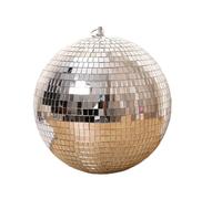 Bola Discoteca Bola de discoteca con espejos, luz escenario giratoria cristal, decoración for fiestas, iluminación DJ for bares, reflejos y colores(25CM)