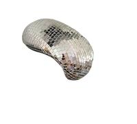 Bola Discoteca Bola de discoteca rosa derretida, decoración de pared, estilo maximalista, interior del hogar, brillo, luz reflejada(Sliver)