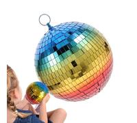 Bola discoteca de fiesta - Decoración de baile de techo degradado, bola luminosa giratoria brillante, decoración de iluminación de celebración de eventos, tiene una rotación dinámica con un diseño de
