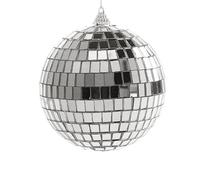 Bola Discoteca Mini bola de discoteca con espejo, luz escenario reflectante giratoria cristal plateado brillante for bodas, fiestas, Navidad, decoración del hogar y KTV(10CM 1 piece)