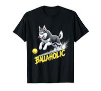 Bola Divertida de persecución de Perros Husky Siberiano Ballaholic Camiseta