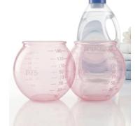 Bola dosificadora para detergentes, bola dispensadora, detergente líquido, lavadora 100% silicona, ahorro para detergentes en polvo y líquidos, antiarañazos único, (2 bolas col. rosa)